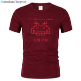 I Survived 1978 Men Tops Tees Gaming T Shirts video game Space Invaders space alien geek nerd pop culture atari Novel t137