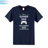 2021 Summer Dresses For Men's Clothing I'm A Gamer Dad Fathers DAY Gift Printed T-Shirt Gaming O-Neck Tee Tops Plus Size